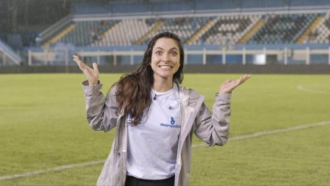 O destino da apresentadora e repórter Gabriela Martins foi Belém do Pará, cenário da partida entre Paysandu e Botafogo-SP, válida pela 12ª rodada da Série B
