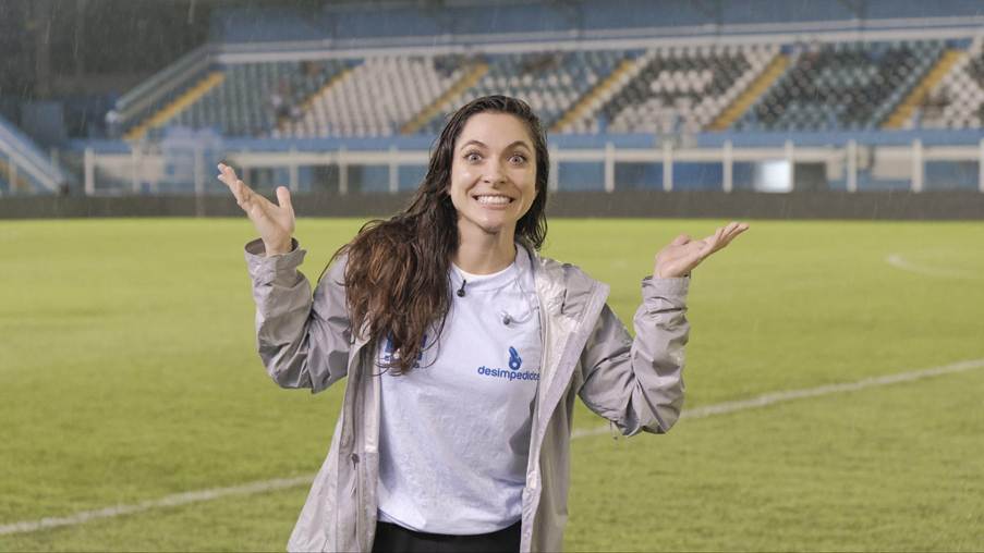 O destino da apresentadora e repórter Gabriela Martins foi Belém do Pará, cenário da partida entre Paysandu e Botafogo-SP, válida pela 12ª rodada da Série B O destino da apresentadora e repórter Gabriela Martins foi Belém do Pará, cenário da partida entre Paysandu e Botafogo-SP, válida pela 12ª rodada da Série B