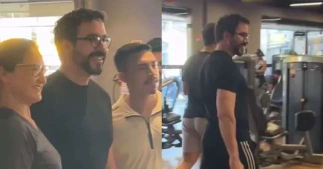 O Padre Fábio de Melo foi visto nesta terça-feira (17) malhando em uma academia localizada na travessa Humaitá, no bairro da Pedreira, em Belém