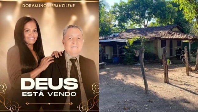 As vítimas foram identificadas como Francilene de Sousa Reis e Silva, 42, e Dorvalino das Dores da Silva, 63.