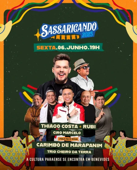 De 5 a 13 de junho, a cidade de Benevides (PA) recebe mais uma edição do Sassaricando, a maior festa junina do estado do Pará!