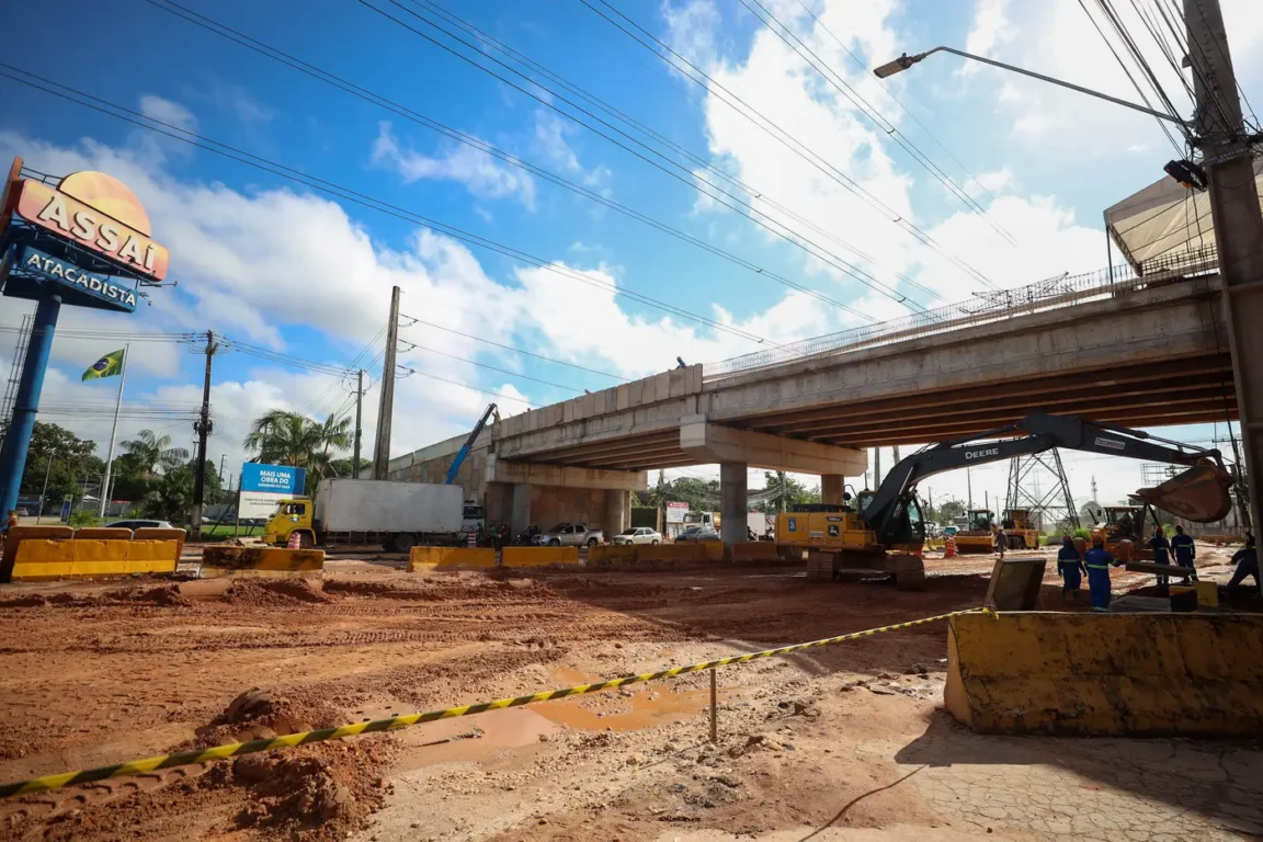 Obras do viaduto em Ananindeua entram na fase final Obras do viaduto em Ananindeua entram na fase final