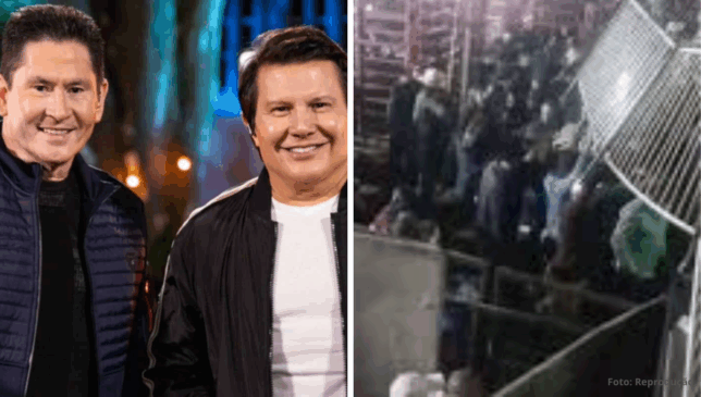 Arquibancada desaba em show de Gian & Giovani em SP