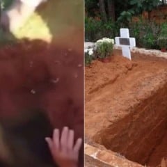 Um homem de 49 anos caiu dentro de uma cova durante um velório no Cemitério Campo da Esperança, no Distrito Federal, na última quinta-feira (3)