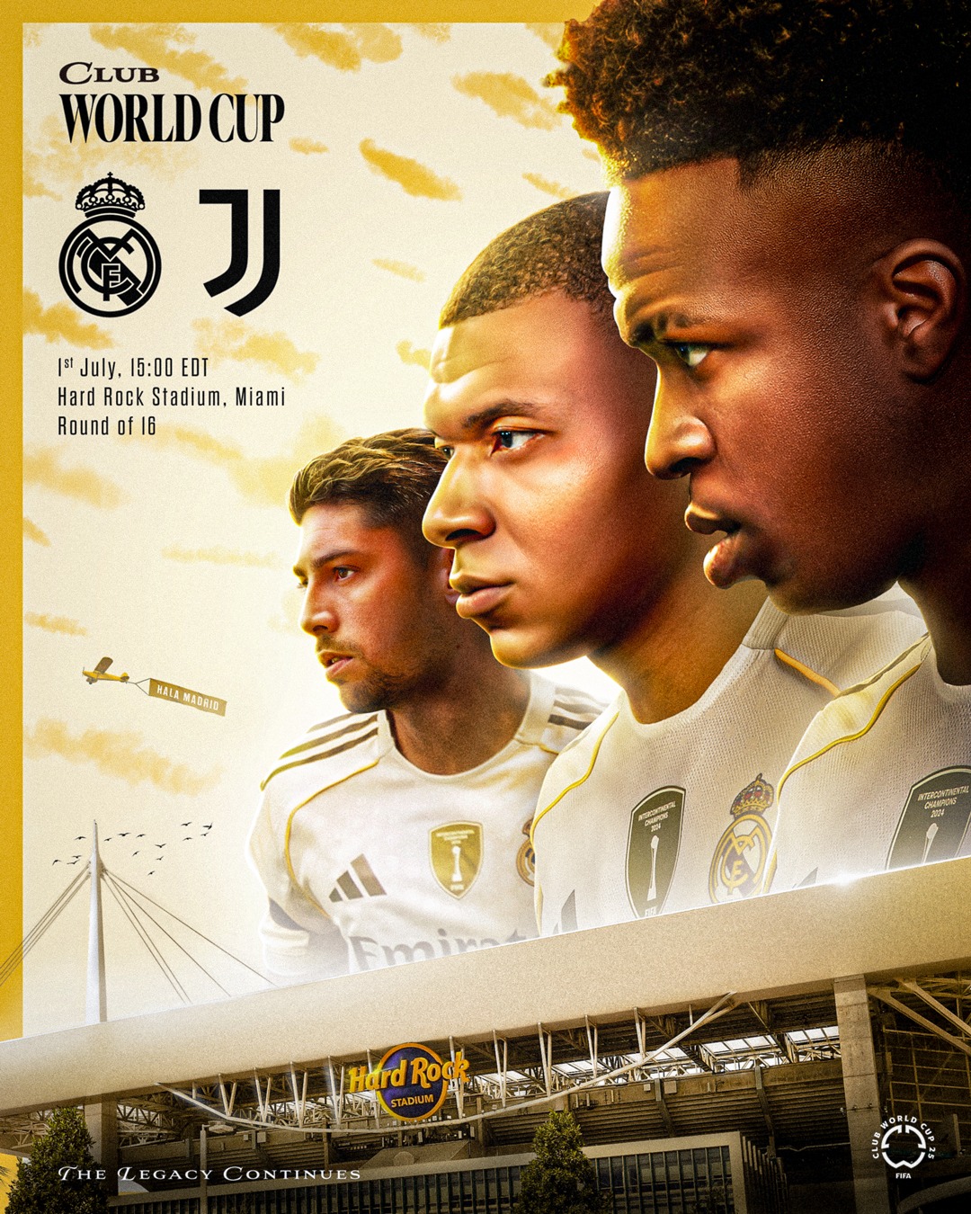 Liderado por um Vinicius Junior, em ascensão no torneio, e com Rodrygo, Endrick e Éder Militão, o Real busca a vaga nas quartas de final