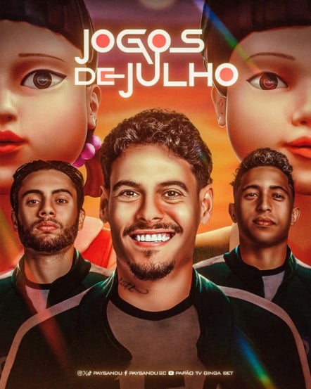 Com referência à série Round 6, sucesso da Netflix, o Paysandu Sport Club divulgou a sua agenda de jogos para o mês de julho pela Série B