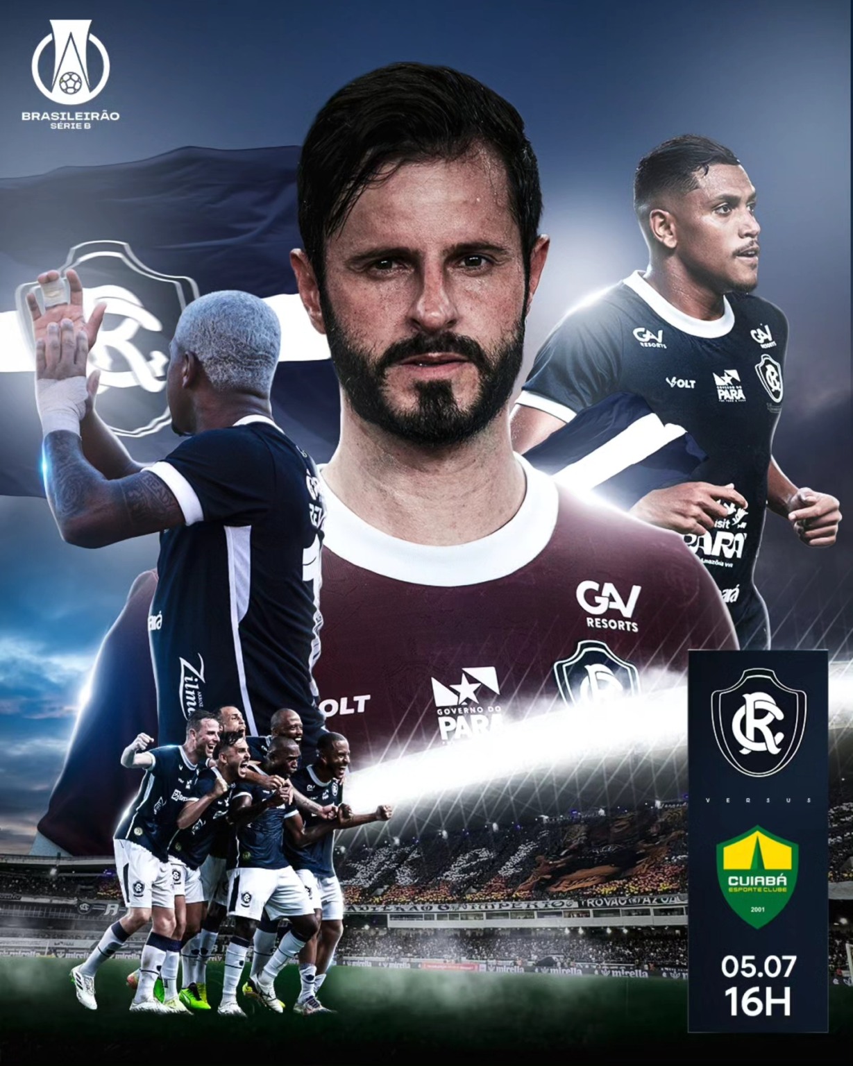 Remo e Cuiabá se enfrentam neste sábado, 5 de julho de 2025, às 16h (horário de Brasília), pela 15ª rodada do Campeonato Brasileiro da Série B