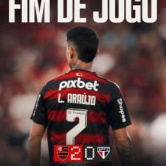 O Flamengo venceu o São Paulo por 2 a 0, na tarde deste sábado (12), no Maracanã, em jogo válido pela 13ª rodada do Brasileiro.