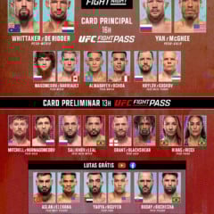 UFC 26/07: onde assistir ao vivo, horário e card completo com brasileiros no octógono