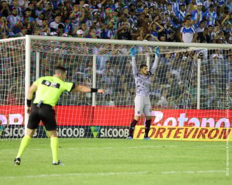 O clube questiona a marcação de um pênalti assinalado a favor do Dragão, cometido pelo atacante Rossi em um lance que gerou muita controvérsia.