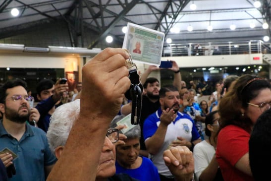 São Cristóvão, padroeiro dos motoristas e viajantes, foi homenageado com uma carreata realizada nesta sexta, 25, com saída do Santuário de Fátima