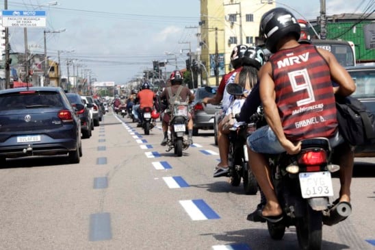 Belém estreia Faixa Azul para motos: saiba onde e quando começa o projeto piloto