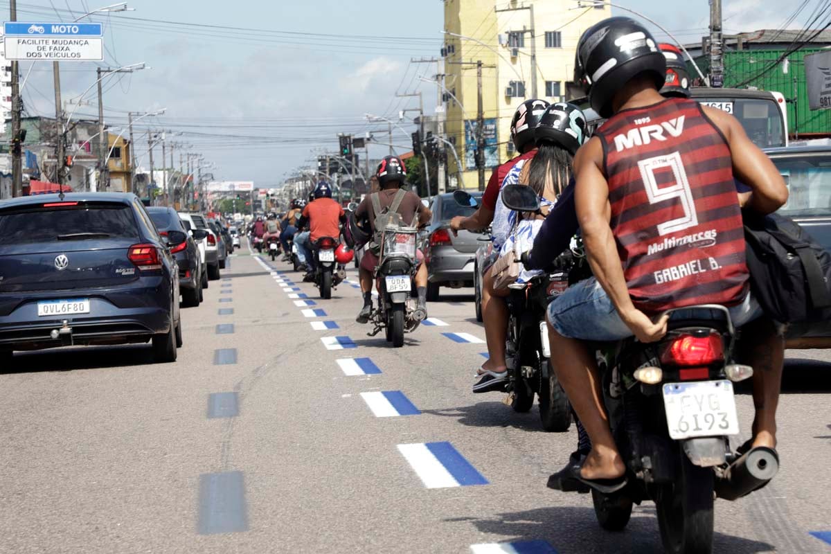 Belém estreia Faixa Azul para motos: saiba onde e quando começa o projeto piloto