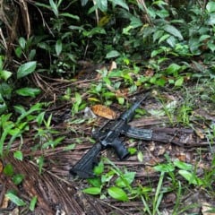 Mais um armamento de grosso calibre que estava sendo utilizado por criminosos caiu nas mãos da Polícia Militar