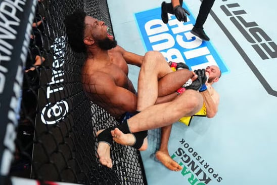 Valter Walker venceu Kennedy Nzechukwu no card preliminar do UFC Nashville. (Foto por Jeff Bottari/Zuffa LLC).