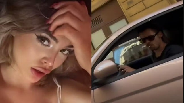 Mariavittoria Giurato teve a ajuda do cantor na hora da baliza