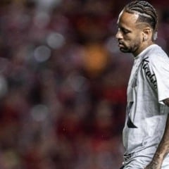 O Santos de Neymar buscou empate com o Sport. Foto: Santos FC