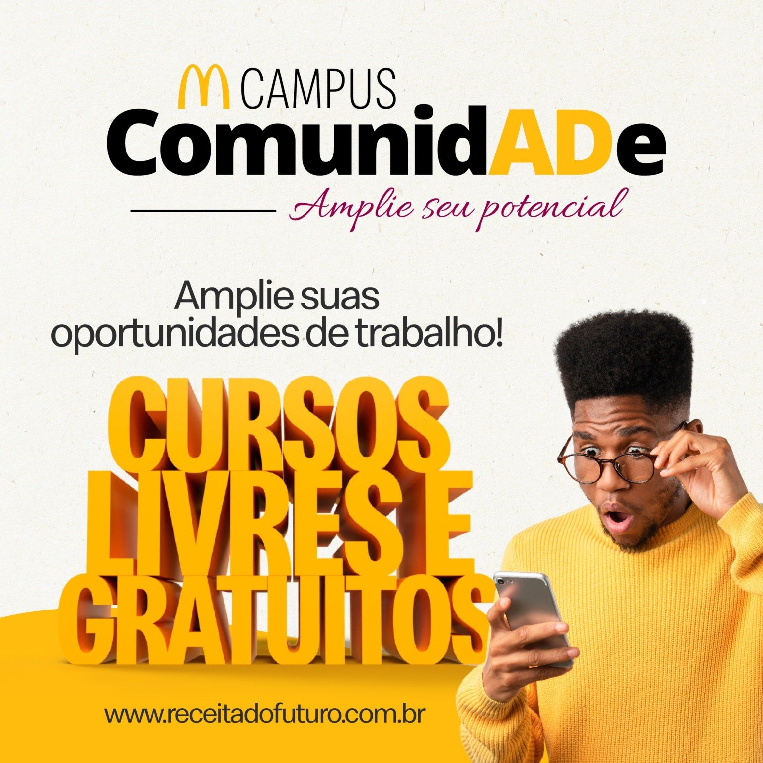A plataforma é 100% online, gratuita e aberta ao público de todo o Brasil, com mais de 30 cursos disponíveis em áreas valorizadas pelo mercado de trabalho