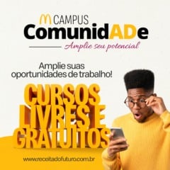 A plataforma é 100% online, gratuita e aberta ao público de todo o Brasil, com mais de 30 cursos disponíveis em áreas valorizadas pelo mercado de trabalho