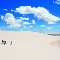 Passeio turístico nos lençóis Maranhenses.  Foto: Wagner Almeida / Diário do Pará.