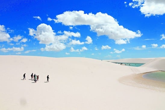 Passeio turístico nos lençóis Maranhenses.  Foto: Wagner Almeida / Diário do Pará.