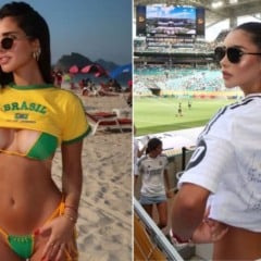 A modelo espanhola Victoria Ruiz, torcedora declarada do Real Madrid, tem marcado presença nos estádios e nas redes sociais em apoio ao craque brasileiro