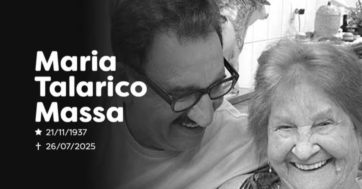 Ratinho anuncia falecimento da mãe, Maria Talarico Massa Ratinho anuncia falecimento da mãe, Maria Talarico Massa