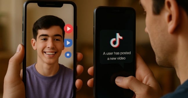 TikTok notifica pais sobre postagens de adolescentes