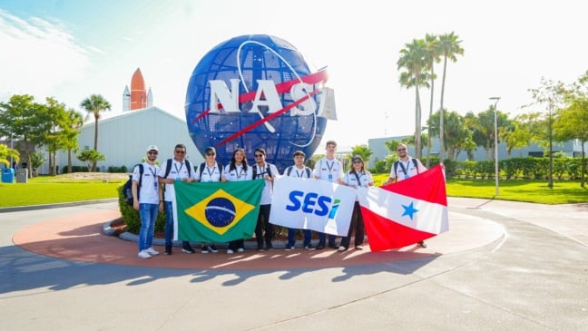 A equipe Newton Exploration, da Escola de Referência SESI Ananindeua, foi homenageada pela participação na Missão 19 da International Journey ISS Expedition.