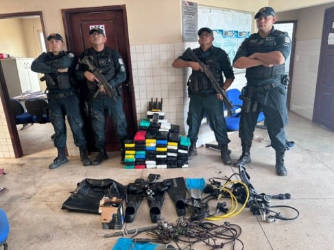 PM apreende 130 kg de drogas e prende dois homens por tráfico no Marajó