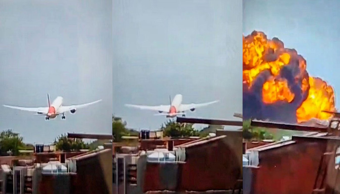 Boeing 787 da Air India que sofreu o acidente. Foto: Reprodução/Internet