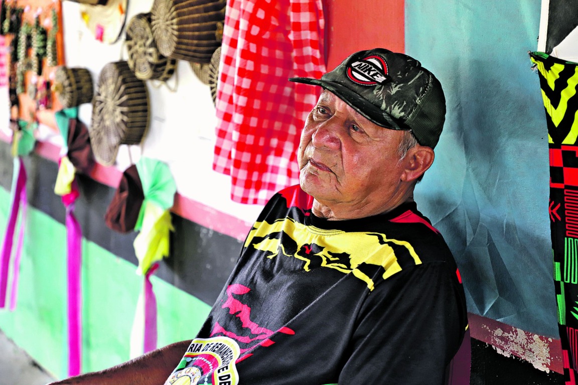 Ancião e primeiro presidente da Associação da Comunidade Quilombola do Rosário, Manoel Vasconcelos de Assunção, 85 anos, lembra muito bem das mudanças vivenciadas no território.