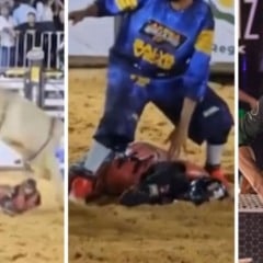 José Thaysson da Silva, de 20 anos, peão de rodeio, morreu na noite deste sábado (5) após ser pisoteado por um touro