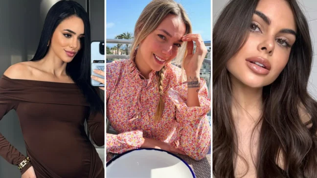 Bruna Biancardi, Carol Dantas e Amanda Kimberlly, as mães dos filhos de Neymar Crédito: Instagram/@brunabiancardi @candantas @akimberllya