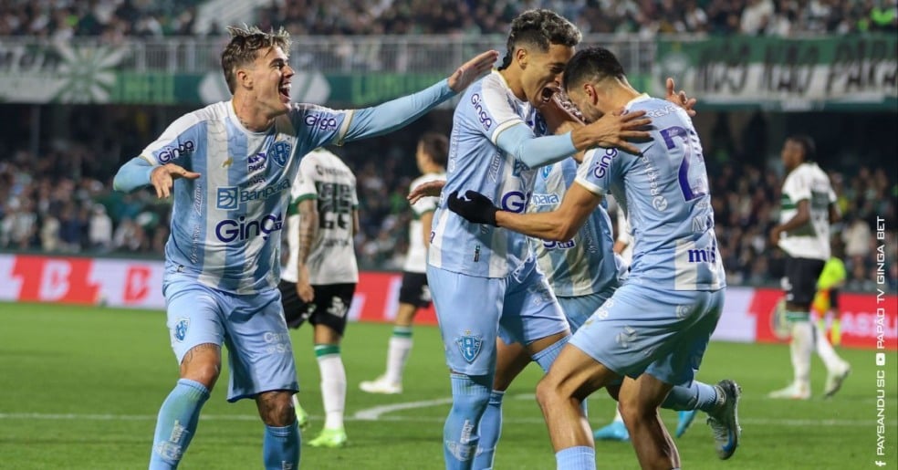 O Paysandu foi impiedoso em Curitiba.Foto: Jorge Luís Totti/Paysandu