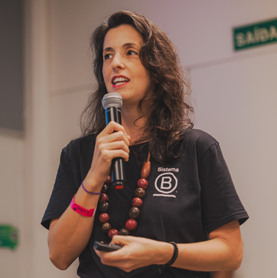 Co-diretora do Sistema B Brasil, Cinthia Gherardi. Foto: Divulgação