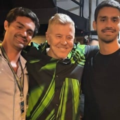 Miguel com os filhos, Theo e Cassiano