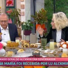 Geraldo Alckmin com Ana Maria Braga no Mais Você nesta quinta, 31 (Reprodução/TV Globo)