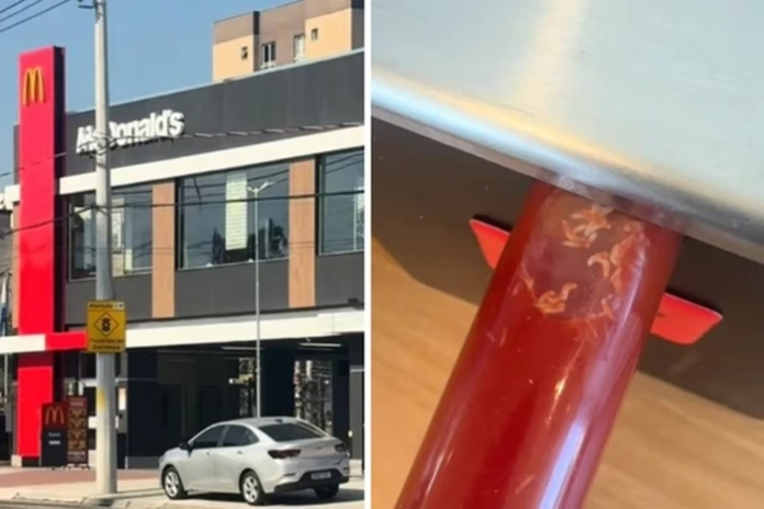 Um vídeo chocante viralizou nas redes sociais nesta quinta-feira (17/7) ao mostrar larvas em um recipiente de ketchup em uma unidade do McDonald’s