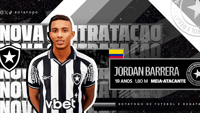 Quem é Jordan Barrera? Reforço do Botafogo chega com status de craque e contrato até 2029