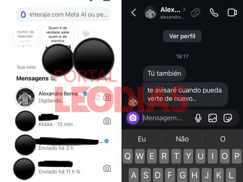 Veja print da conversa do jogador do Internacional envolvido em suposta traição
