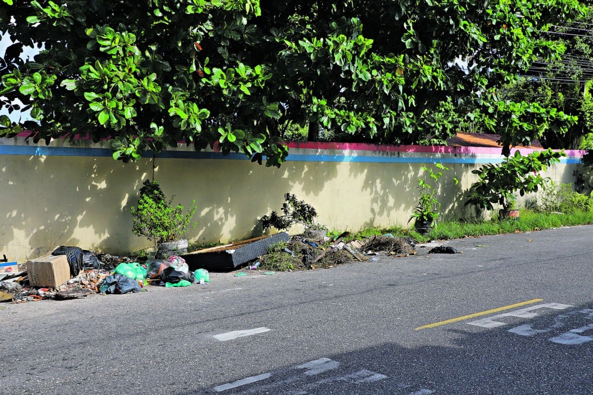 O DIÁRIO flagrou o lixo acumulado pelas ruas e calçadas em vários bairros do município

 