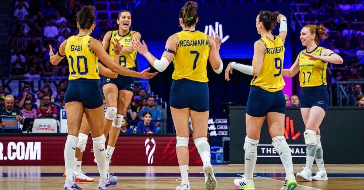 Chegou a hora da grande decisão da VNL Feminina 2025! Neste domingo (27), as seleções de Brasil e Itália se enfrentam Chegou a hora da grande decisão da VNL Feminina 2025! Neste domingo (27), as seleções de Brasil e Itália se enfrentam