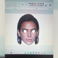 A ideia é distribuir centenas de máscaras com o rosto da atriz Bruna Marquezine, ex-namorada de Neymar, principal nome do time santista.