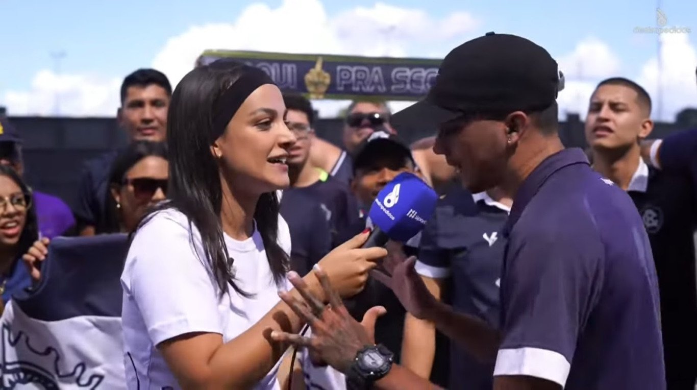 A repórter Marília Galvão volta a Belém para conferir a força da torcida remista. Crédito: N Sports A repórter Marília Galvão volta a Belém para conferir a força da torcida remista. Crédito: N Sports