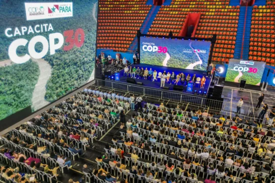 O Governo do Pará, por meio da Secretaria de Estado de Ciência, Tecnologia, Educação Superior, Profissional e Tecnológica (Sectet), lança a 12ª fase do programa "Capacita COP30", com início das aulas previsto para 1º de setembro. Foto: Raphael Luz / Agência Pará