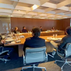 O governador do Pará, Helder Barbalho, participou nesta quinta-feira (14), em São Paulo (SP), da Reunião Estratégica de Líderes da Governança, promovida pela Comunitas