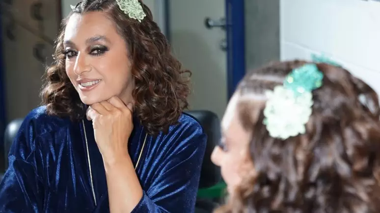 A apresentadora Cátia Fonseca, ex-Band, foi uma das eliminadas durante a gravação da repescagem do quadro Dança dos Famosos