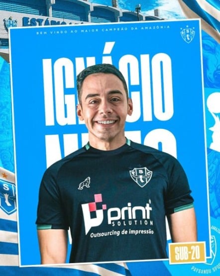 Ignácio Neto é anunciado como novo técnico do sub-20 do Paysandu e coordenador da base