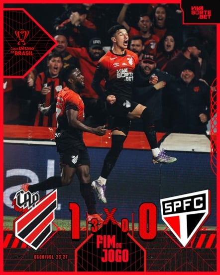 O Athletico-PR eliminou o São Paulo nos pênaltis e está nas quartas de final da Copa do Brasil.